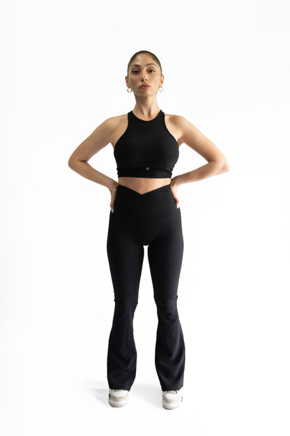 Sunset Ribbed Flared Leggings