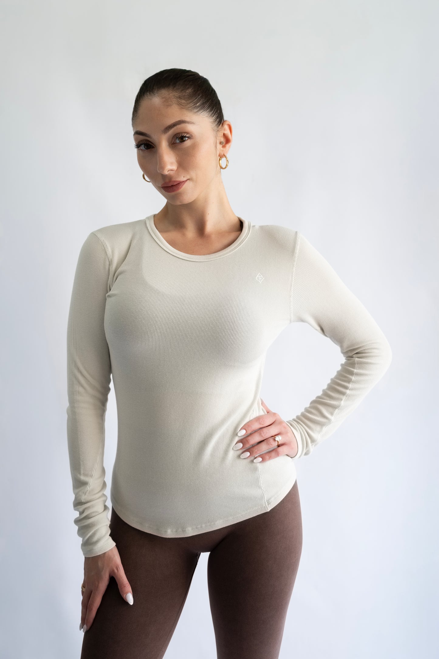 Ribbed Long Sleeve Tee